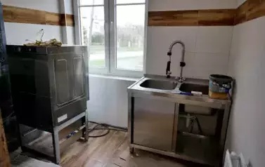 Postępy prac przy budowie przedszkola w Niebieszczanach 1