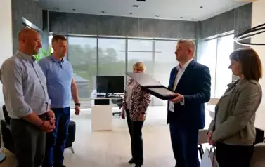 Podziękowanie firmie TRANSPRZĘT Sp. z o.o. Sp.k. za wsparcie akcji sprzątania gminy z okazji Międzynarodowego Dnia Ziemi 8