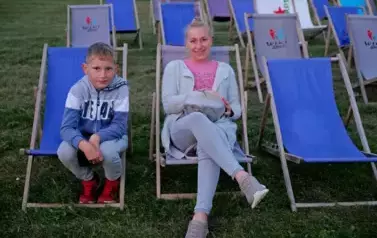 W miejscowości Dębna zakończyliśmy tegoroczną trasę kina plenerowego w Gmina Sanok 3