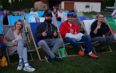 W miejscowości Dębna zakończyliśmy tegoroczną trasę kina plenerowego w Gmina Sanok 5