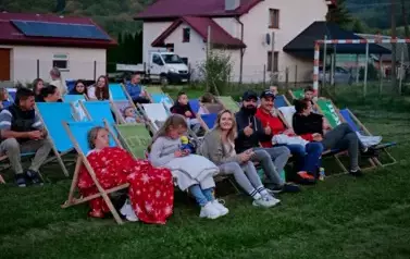 W miejscowości Dębna zakończyliśmy tegoroczną trasę kina plenerowego w Gmina Sanok 6