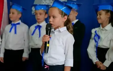 Pasowanie na ucznia w Szkole Podstawowej w Trepczy 34