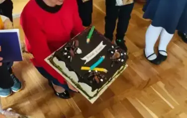 Pasowanie na ucznia w Szkole Podstawowej w Tyrawie Solnej 1