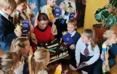 Pasowanie na ucznia w Szkole Podstawowej w Tyrawie Solnej 11
