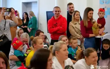 Pasowanie na przedszkolaka w nowym Publicznym Przedszkolu w Niebieszczanach  4