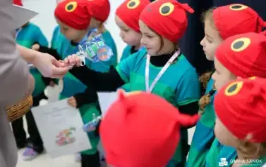 Pasowanie na przedszkolaka w nowym Publicznym Przedszkolu w Niebieszczanach  41