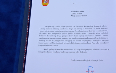 W&oacute;jt Anna Hałas "Honorowym Obywatelem Gminy Zamość" 9