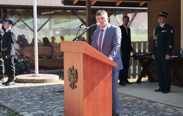 uroczystrość poświęcenia nowego pojazdu OSP Strachocina 8 lipca 2023 8