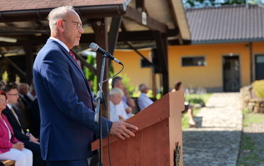 uroczystrość poświęcenia nowego pojazdu OSP Strachocina 8 lipca 2023 11