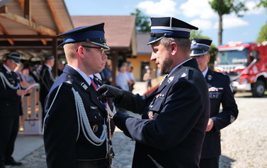 uroczystrość poświęcenia nowego pojazdu OSP Strachocina 8 lipca 2023 35