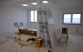 Postępy prac przy budowie przedszkola w Niebieszczanach 10
