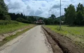 Trwają intensywne prace związane z infrastruktura drogową w gminie Sanok 6