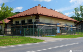 Trwają prace przy termomodernizacji Wiejskiego Domu Kultury w Bykowcach 2