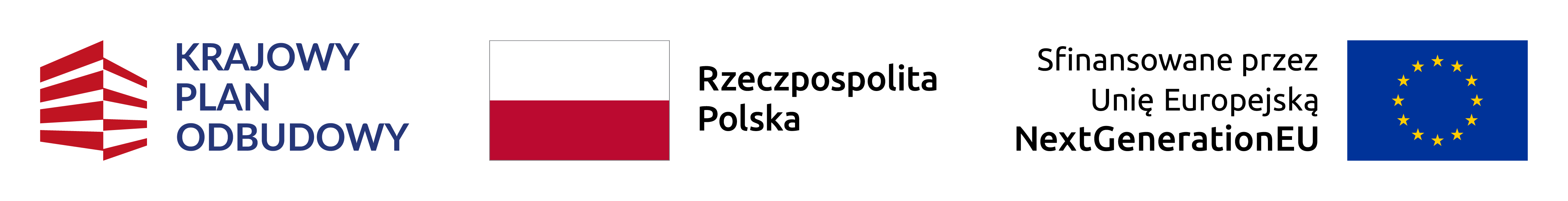 logotypy Krajowy Plan Odbudowy