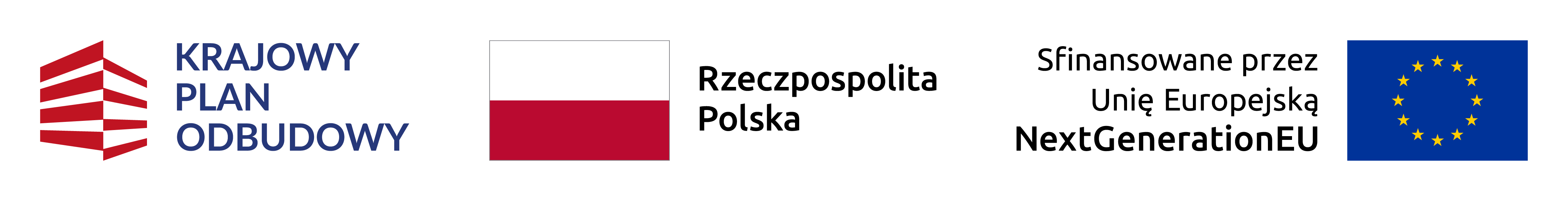 logotypy Krajowy Plan Odbudowy, logo Unia Europejska