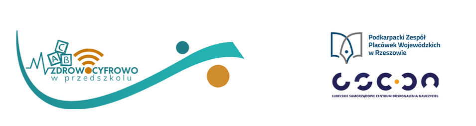 logotypy projektu &bdquo;Zdrowo - cyfrowo w&nbsp;przedszkolu II&rdquo;