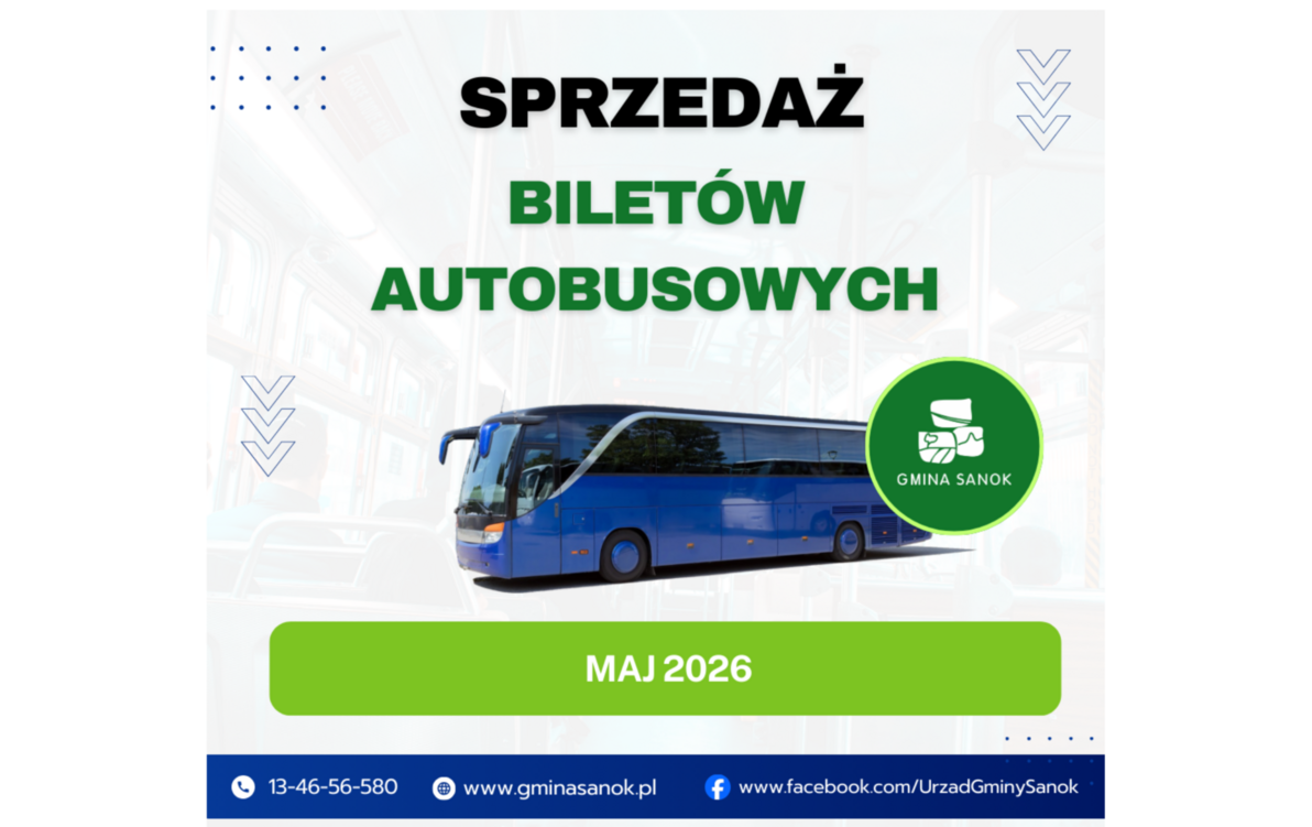 Zdjęcie do Sprzedaż bilet&oacute;w miesięcznych przewoźnika SANTUR Sp. z o.o. na CZERWIEC 2026 r.