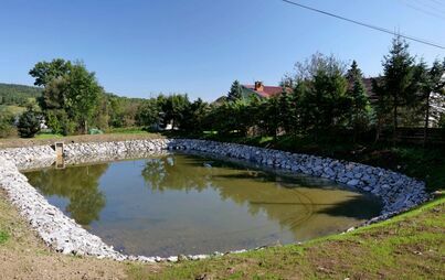 Zdjęcie do W Pisarowcach wykonano renowację zbiornik&oacute;w służących małej retencji