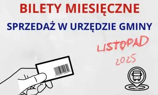 Sprzedaż biletów miesięcznych na LISTOPAD 2025 r. przewoźnika SANTUR Sp. z o.o.