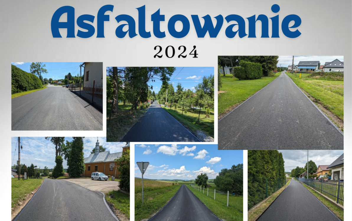 Zdjęcie do Asfaltowanie dr&oacute;g gminnych 2024 r.