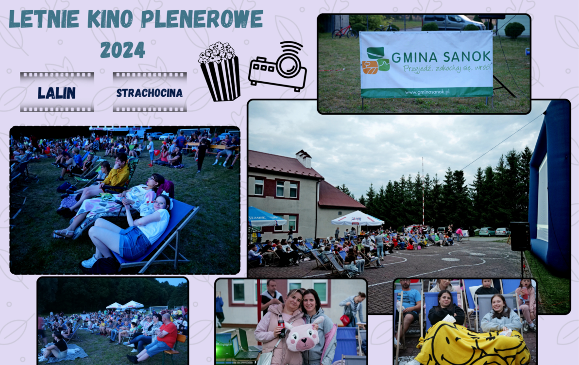 Zdjęcie do Letnie kino plenerowe 2024 - Strachocina i Lalin dziękujemy! 