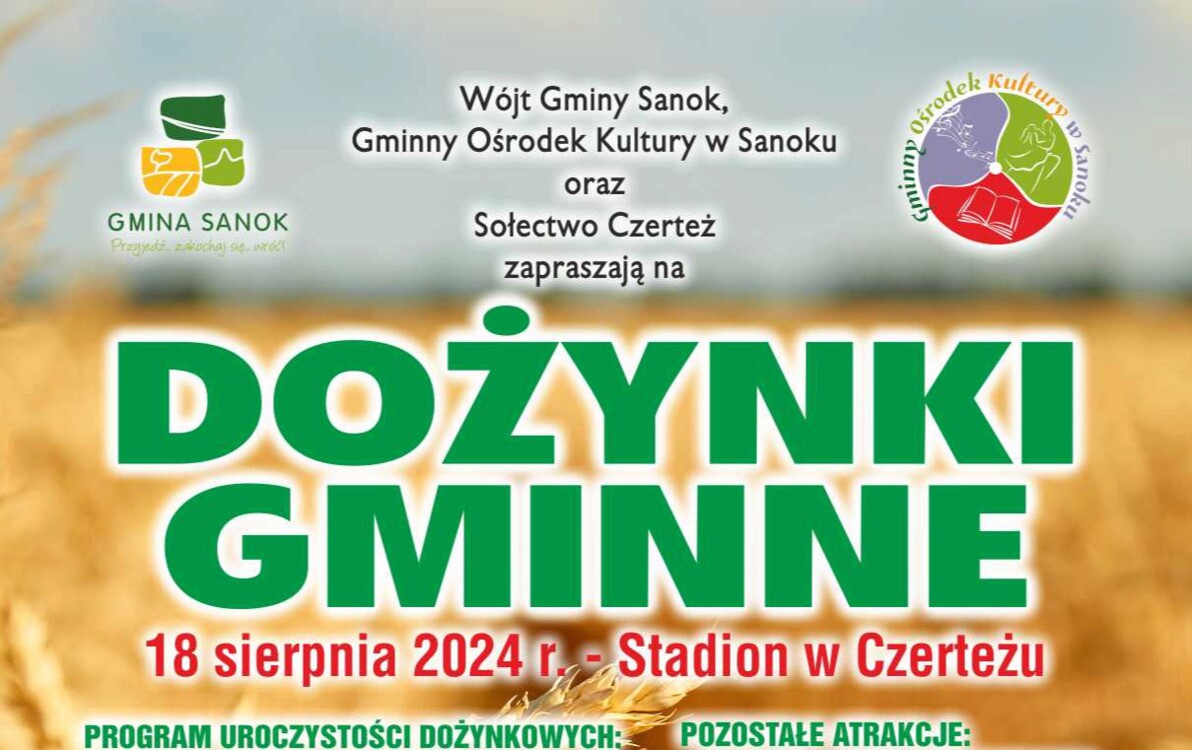 Zdjęcie do Zapraszamy na obchody Święta Plon&oacute;w 2024!