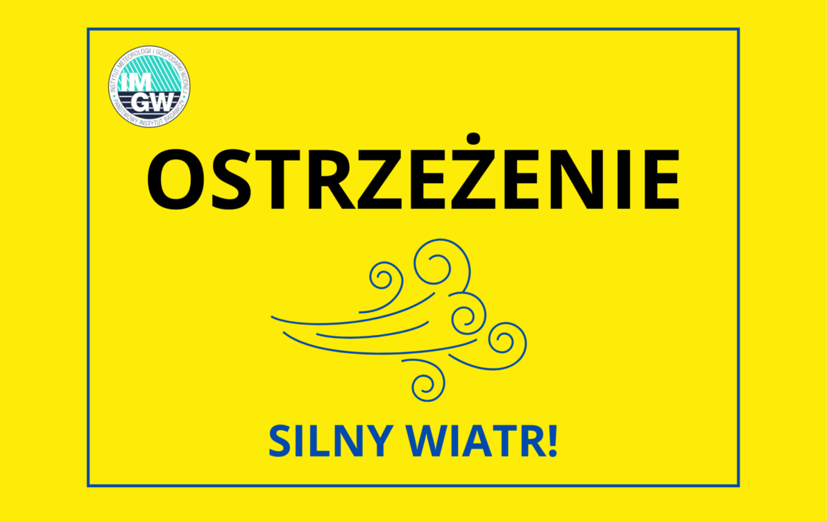 Zdjęcie do Ostrzeżenie meteorologiczne o silnych porywach wiatru