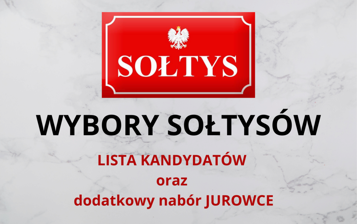 Zdjęcie do WYBORY SOŁTYS&Oacute;W - lista kandydat&oacute;w oraz obwieszczenie o dodatkowym naborze JUROWCE