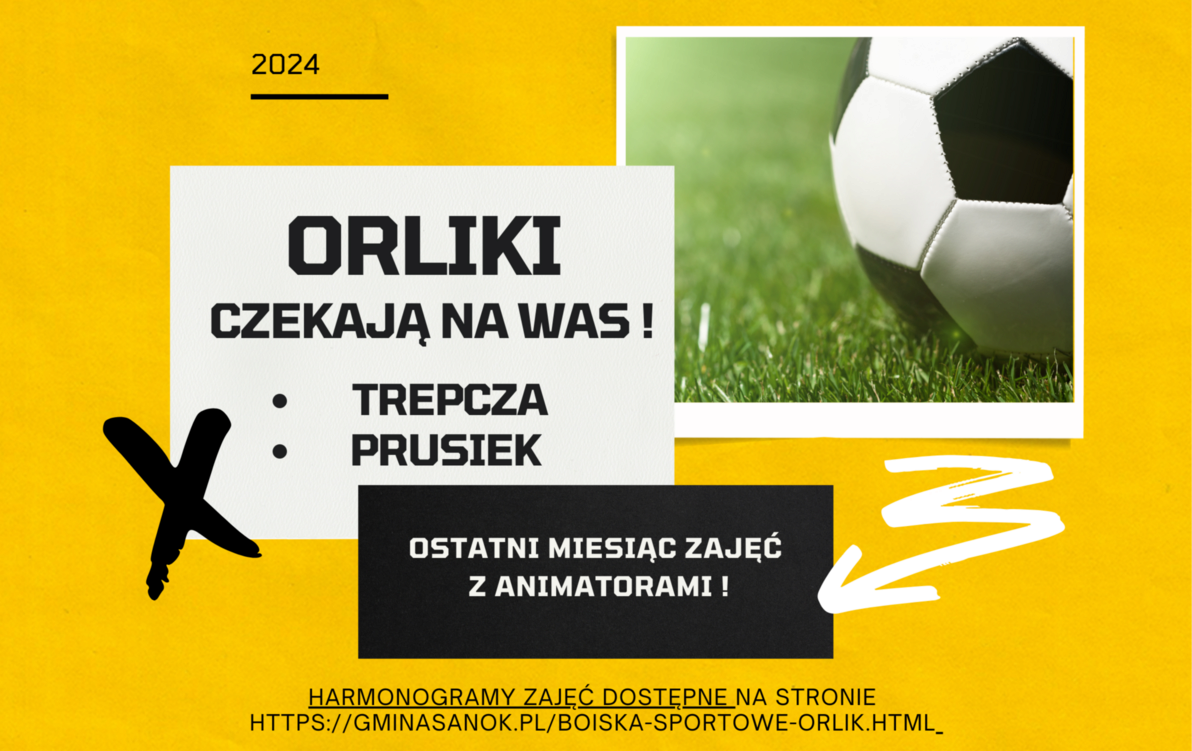 Zdjęcie do  Zapraszamy na ostatni miesiąc zajęć z animatorami na orlikach w sezonie 2024!