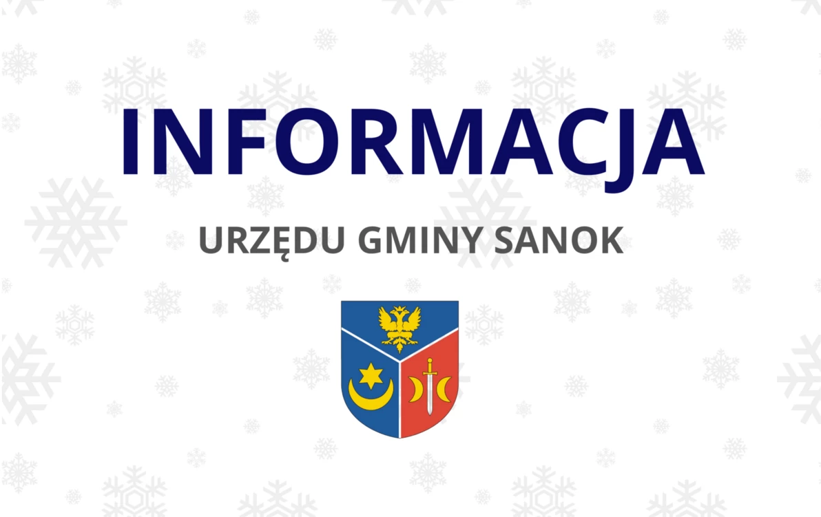 Zdjęcie do INFORMACJA dla mieszkańc&oacute;w - zmiana godzin pracy Urzędu w dniu 31 grudnia br.