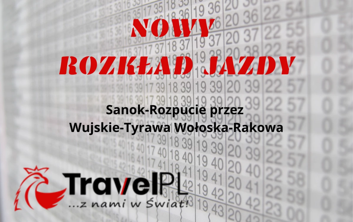 Zdjęcie do Uwaga! Od lutego br. nowy rozkład jazdy przewoźnika TRAVEL.PL
