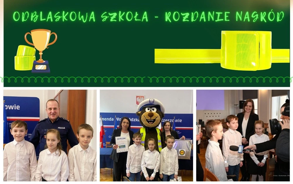 Zdjęcie do Uczniowie SP Kostarowce laureatami w Wojew&oacute;dzkim Etapie Og&oacute;lnopolskiego Konkursu "Odblaskowa Szkoła"