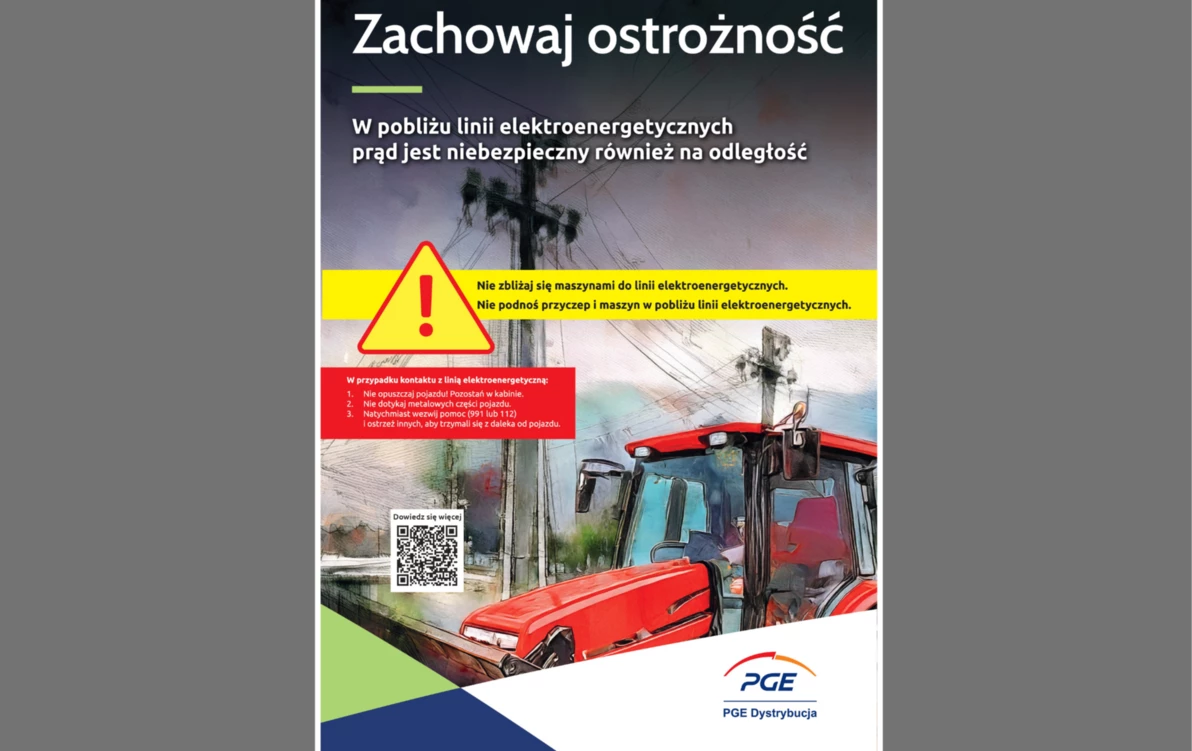 plakat kampania społeczna 'Prąd jest niebezpieczny także na odległość'