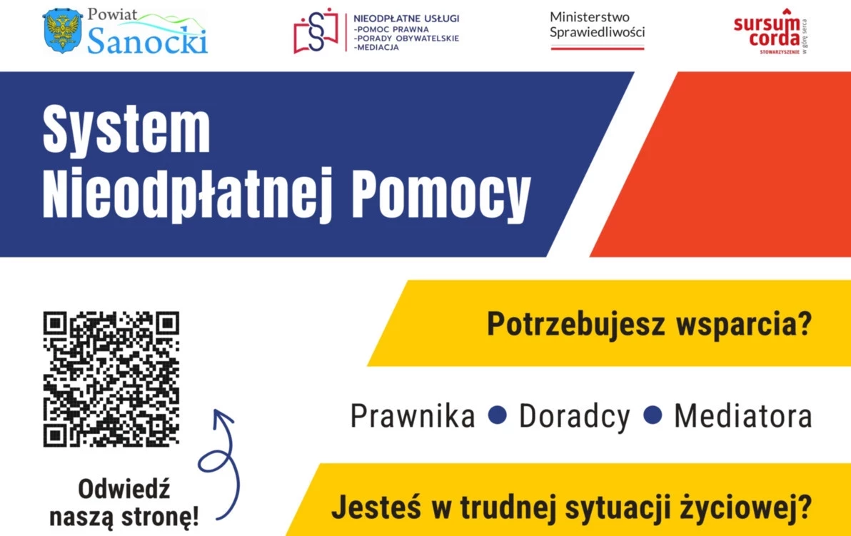 Zdjęcie do Nieodpłatna pomoc prawna, poradnictwo obywatelskie, mediacja oraz edukacja prawna w 2025 r.