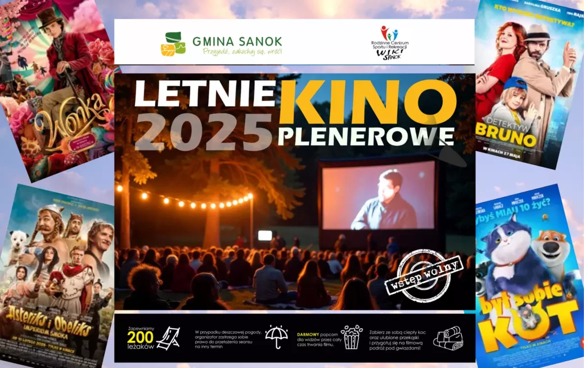 Zdjęcie do Rusza letnia trasa Kina Plenerowego 2025 w Gminie Sanok!