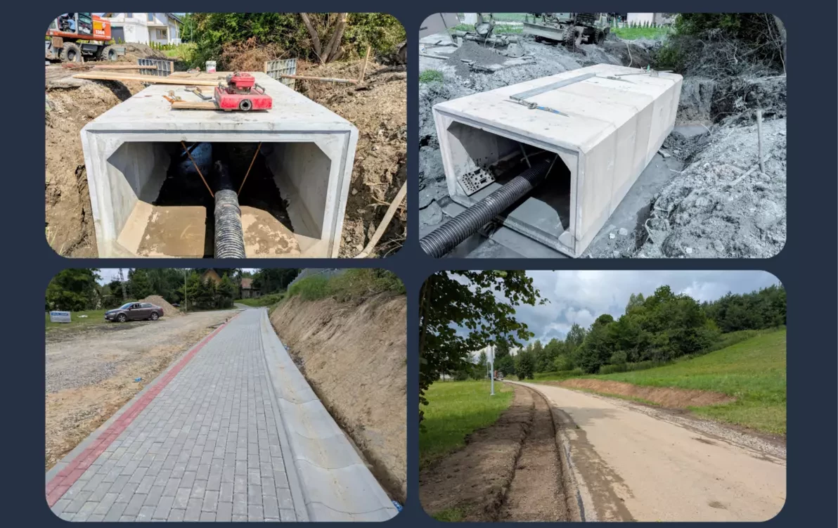 Zdjęcie do Trwają intensywne prace związane z infrastruktura drogową w gminie Sanok