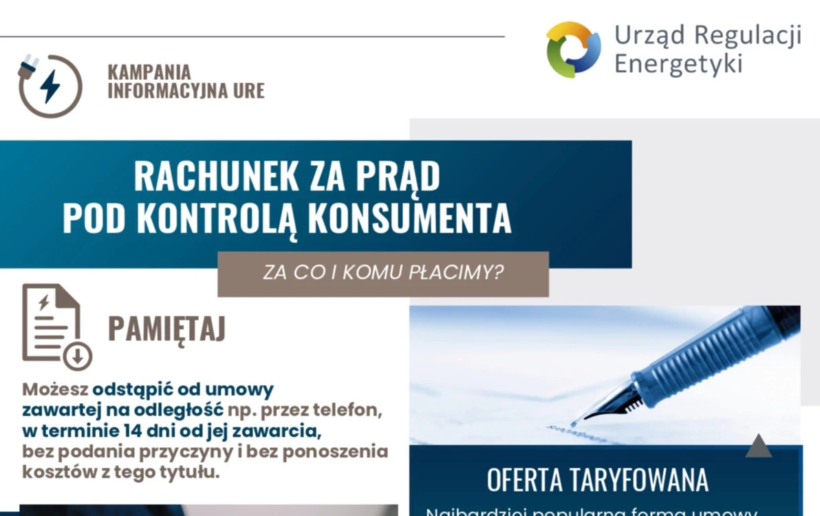 Zdjęcie do Kampania Informacyjna - "Rachunki pod kontrolą konsumenta"
