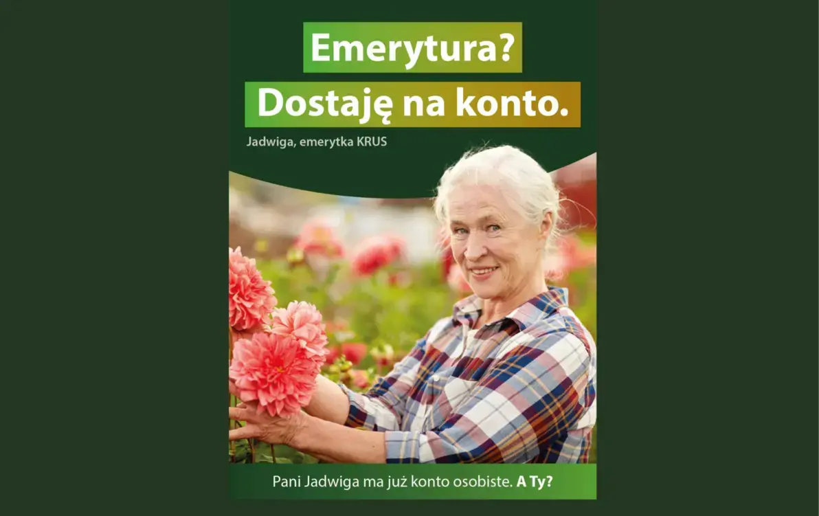 Zdjęcie do Plac&oacute;wka Trenowa KRUS w Sanoku przypomina o możliwości otrzymywania swoich świadczeń z KRUS na konto osobiste w banku