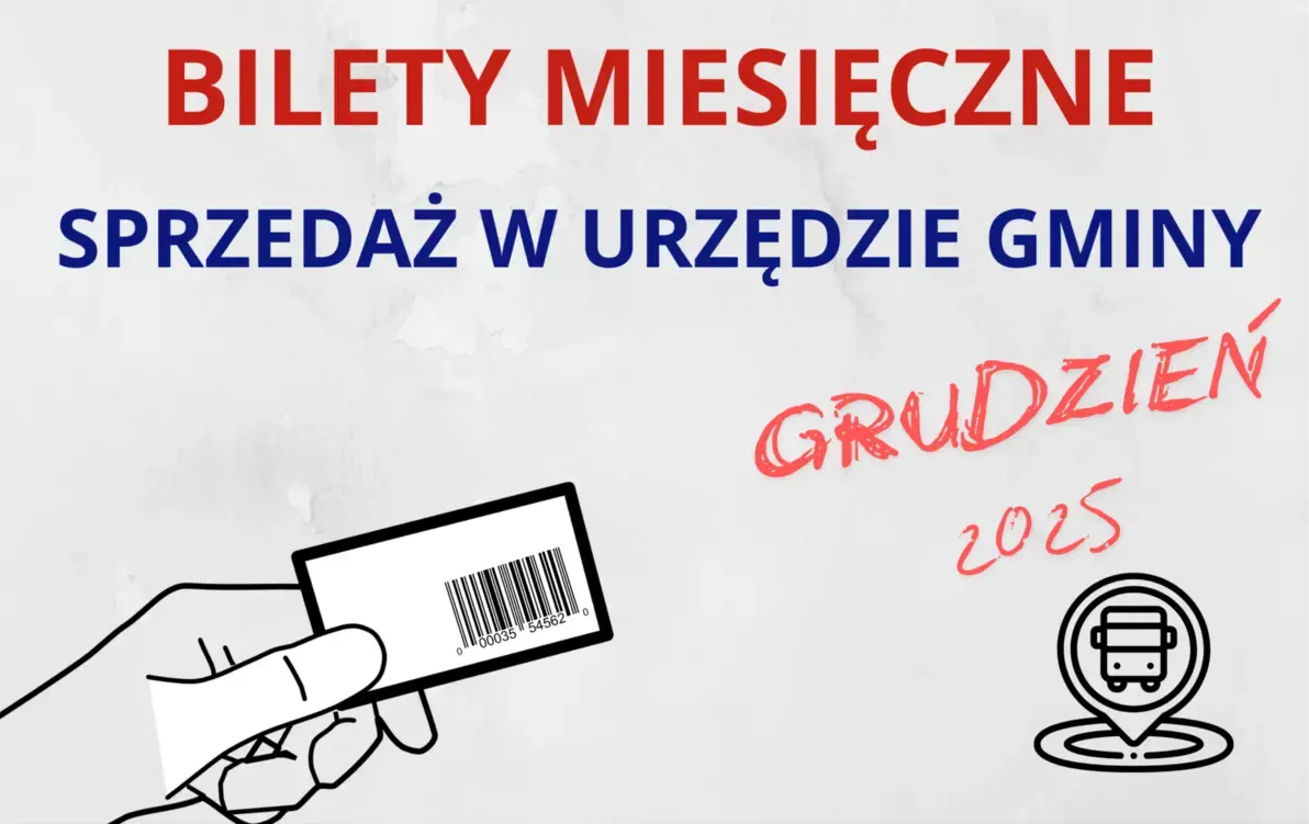 Zdjęcie do Sprzedaż bilet&oacute;w miesięcznych na GRUDZIEŃ 2025 r. przewoźnika SANTUR Sp. z o.o. &nbsp;