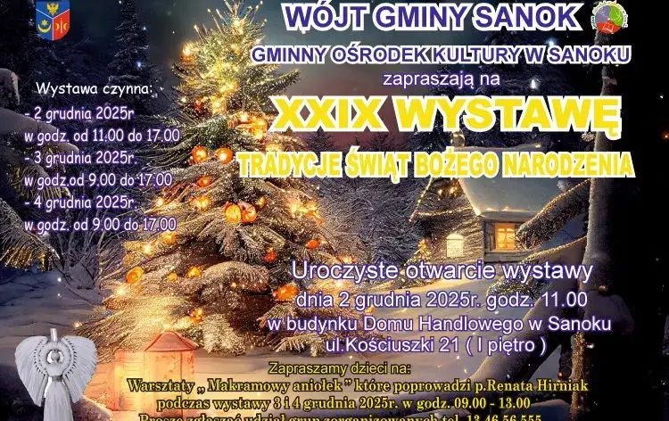 Zdjęcie do Zapraszamy na XXIX Wystawę "Tradycje Świąt Bożego Narodzenia" w Gminie Sanok!