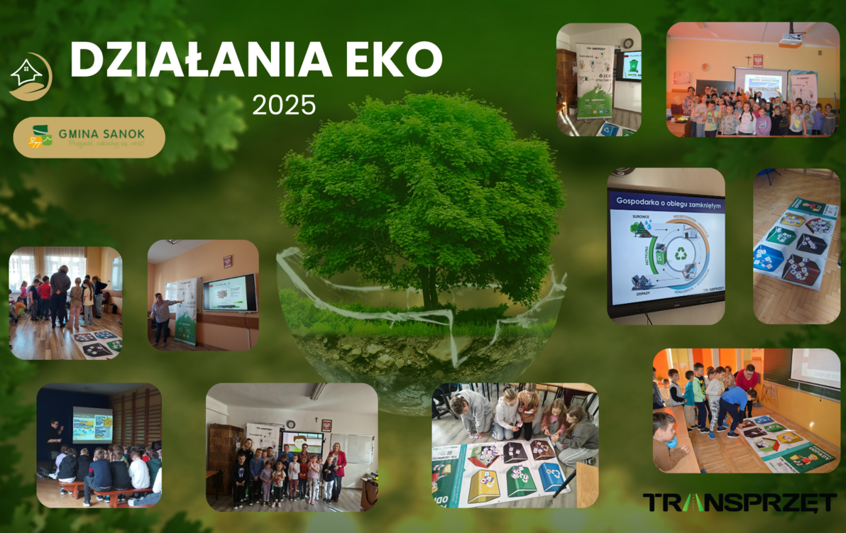 Zdjęcie do Podsumowanie działań edukacyjnych z zakresu gospodarki odpadami w szkołach z terenu Gminy Sanok w 2025 roku