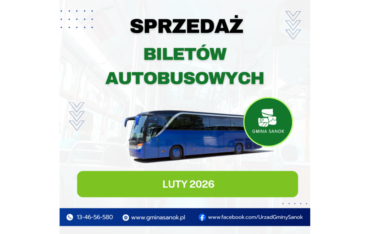 Zdjęcie do Sprzedaż bilet&oacute;w miesięcznych przewoźnika SANTUR Sp. z o.o. na LUTY 2026 r.