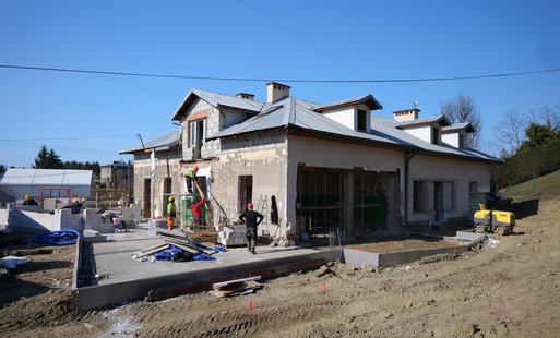 Postępy przy budowie żłobka w Czerteżu 