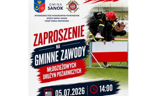 Zapraszamy na Gminne Zawody Młodzieżowych Drużyn Pożarniczych 2026. Prawdziwe emocje, zdrowa rywalizacja i strażacka pasja w najlepszym wydaniu!