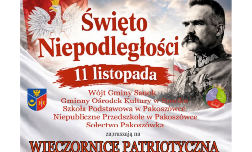 Zapraszamy na Gminne obchody Narodowego Święta Niepodległości