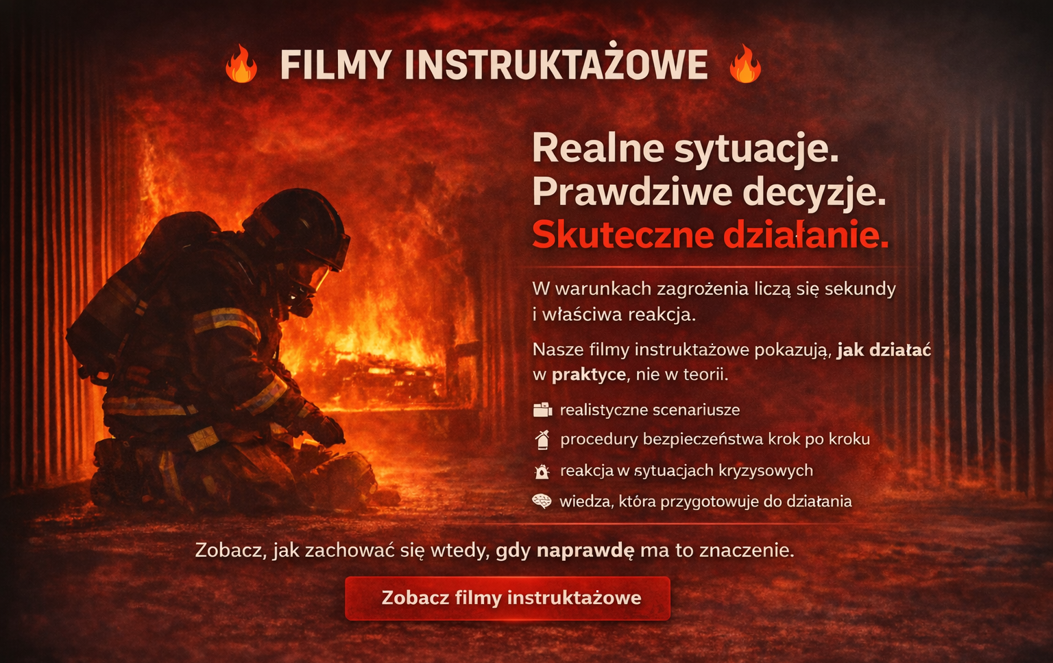 Zdjęcie do Od szkolenia do ekranu &ndash; filmy instruktażowe dla strażak&oacute;w i nie tylko