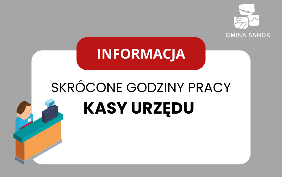Zdjęcie do W dniu 3 kwietnia br. (Wielki Piątek) KASA URZĘDU czynna kr&oacute;cej