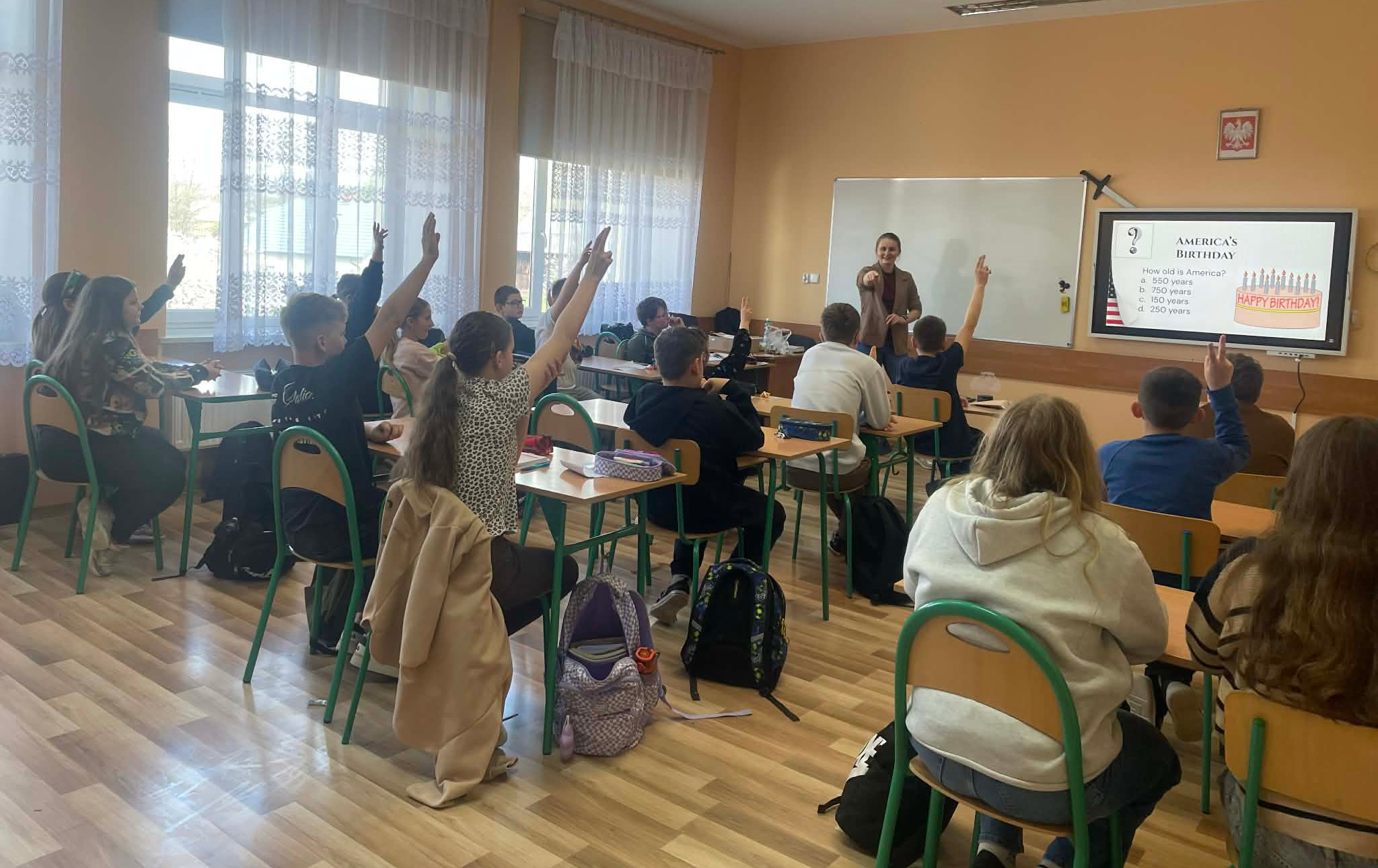 Zdjęcie do Wyjątkowe spotkanie z Rylie Mundell w Szkole Podstawowej w Niebieszczanach