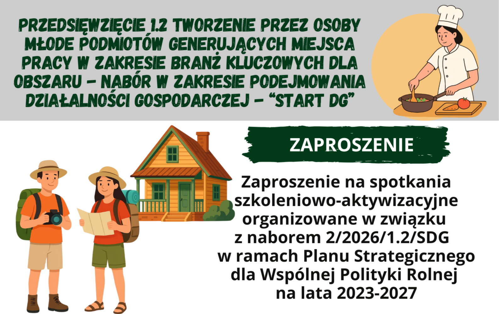 Zdjęcie do Zaproszenie na spotkania szkoleniowo-aktywizacyjne przed naborami wniosk&oacute;w na podejmowanie działalności gospodarczej 