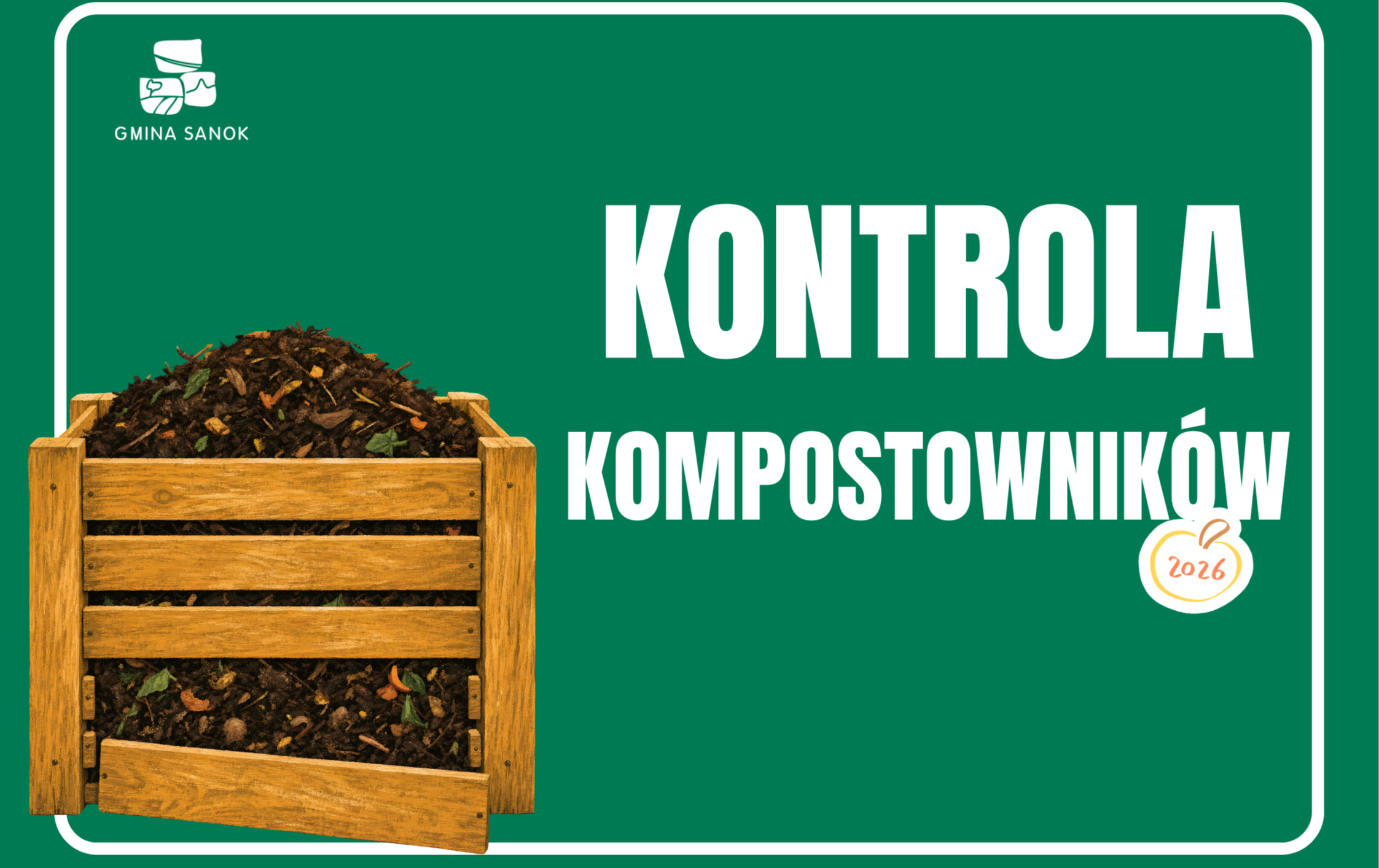 Zdjęcie do Rusza kontrola kompostownik&oacute;w w Gminie Sanok 